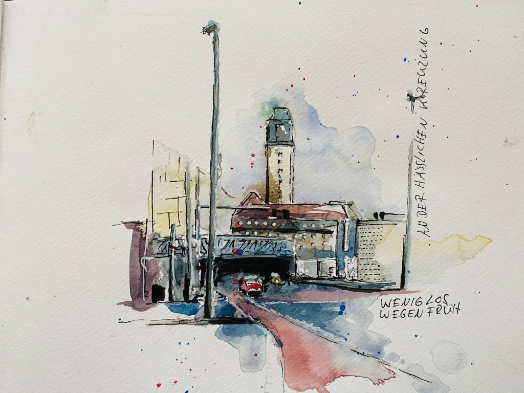 Drawing and painting work