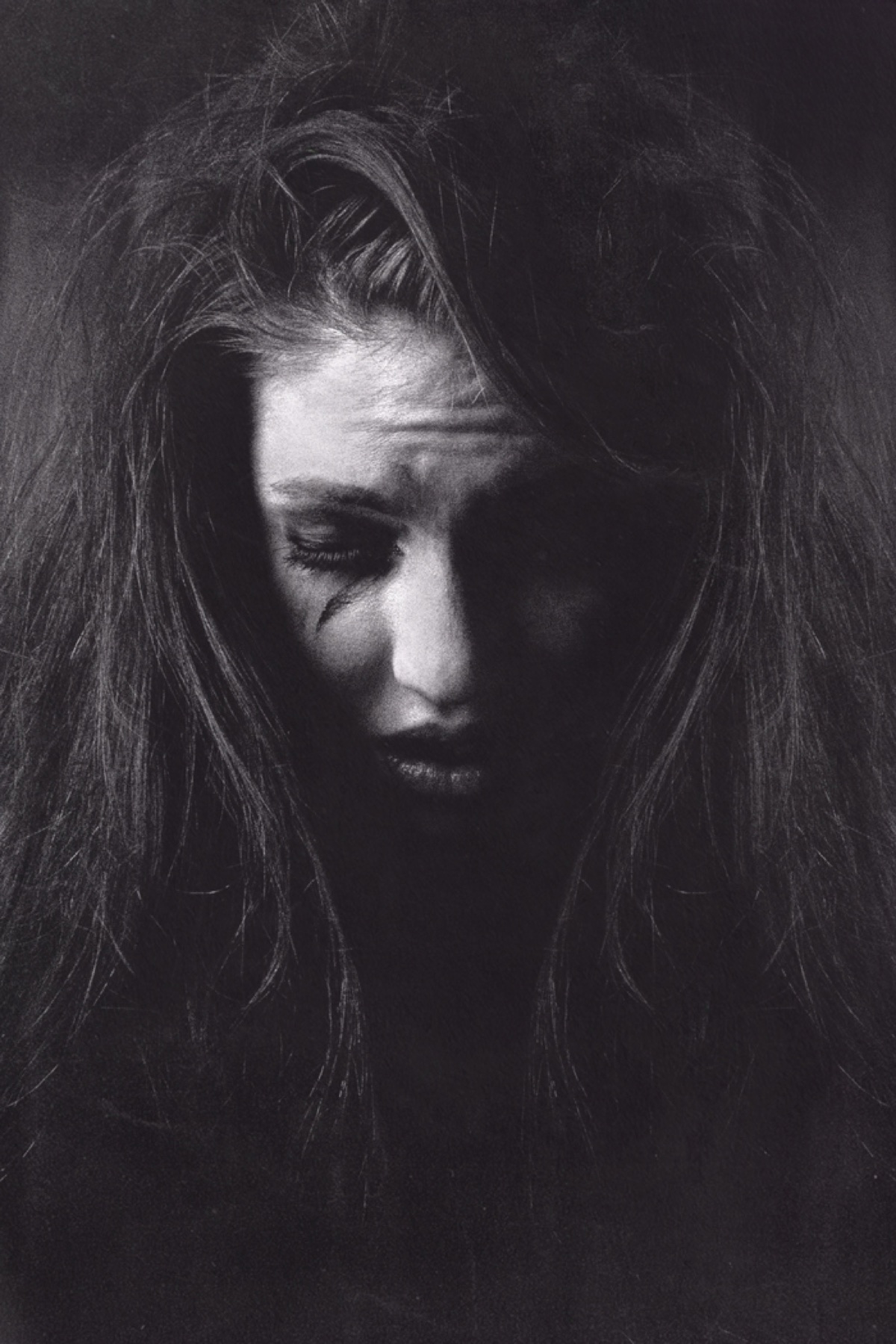 Low-key portrait