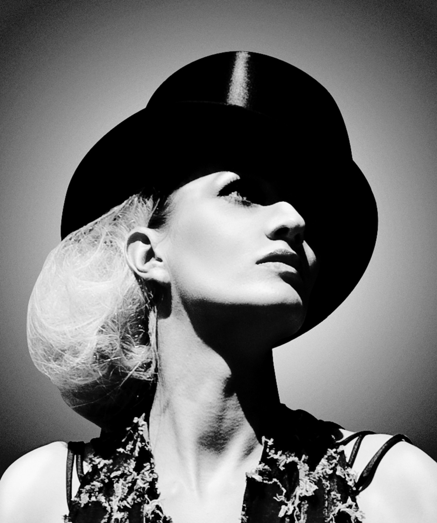 Fashion portrait with a hat